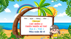 Giáo án Powerpoint Bài 4: Mùa xuân đã về Tiếng việt lớp 3 Chân trời sáng tạo