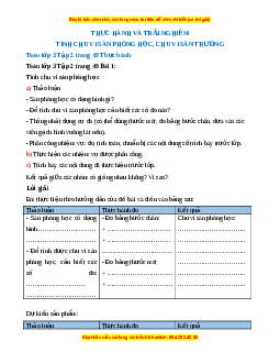 Giải Sgk Toán lớp 3 Bài 21: Thực hành và trải nghiệm Tính chu vi sàn phòng học, chu vi sân trường (Chân trời sáng tạo)