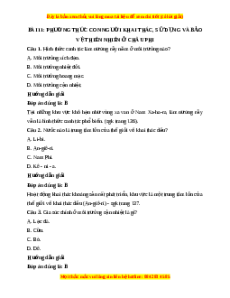 Trắc nghiệm Địa lý 7 Bài 11 Kết nối tri thức: Phương thức con người khai thác, sử dụng và bảo vệ thiên nhiên ở châu Phi