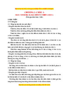 Giáo án Bài 5 Địa lí 7 Kết nối tri thức (Phiên bản 2): Vị trí địa lí, đặc điểm tự nhiên châu Á