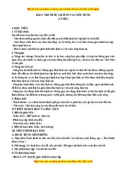 Giáo án Bài 2 Lịch sử 10 Cánh diều (2024): Tri thức lịch sử và cuộc sống