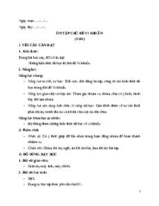 Giáo án Ôn tập chủ đề Vi khuẩn Khoa học lớp 5 Cánh diều