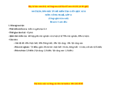 Đề thi Công nghệ 11 giữa kì 2 Cánh diều (Công nghệ chăn nuôi) - Đề 1