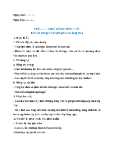 Giáo án Thực hành tiếng Việt trang 71 Ngữ Văn 12 Cánh diều