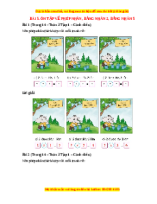 Giải Sgk Toán lớp 3 Bài 5: Ôn tập về phép nhân, bảng nhân 2, bảng nhân 5 (Cánh diều)