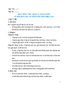 Giáo án Vẽ hình đơn giản với phần mềm GeoGebra Toán 9 Kết nối tri thức