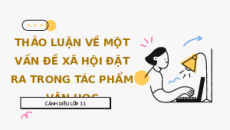 Giáo án Powerpoint Thảo luận về một vấn đề xã hội đặt ra trong tác phẩm văn học 11 Cánh diều