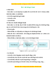 Lý thuyết Công nghệ 10 Cánh diều Bài 2: Hệ thống kĩ thuật