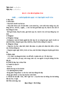 Giáo án Bài 5 Văn bản thông tin Cánh diều