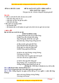 Đề thi thử Ngữ văn Sở Bắc Giang lần 1 năm 2023