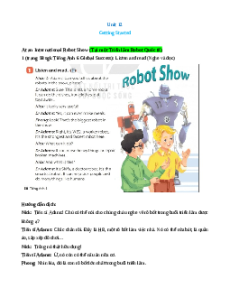 Trắc nghiệm Unit 12: Robots Tiếng Anh 6 Global success