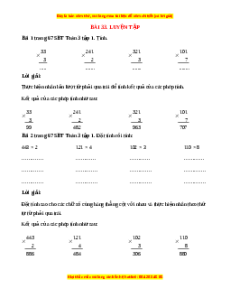 VBT Toán lớp 3 Bài 33 (Cánh diều): Luyện tập
