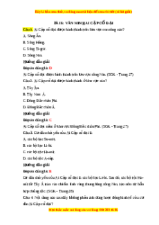 Trắc nghiệm Lịch sử 10 Bài 6 Chân trời sáng tạo: Văn minh Ai Cập