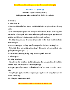 Giáo án Base. Thang pH Hóa học 8 Kết nối tri thức