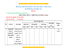 Đề thi cuối kì 2 Toán 11 Kết nối tri thức (Đề 4)