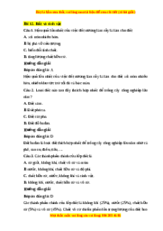 Trắc nghiệm Bài 12: Đất và sinh quyển Địa lí 10 Cánh diều