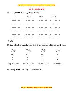 VBT Toán lớp 3 Bài 37 (Cánh diều): Luyện tập
