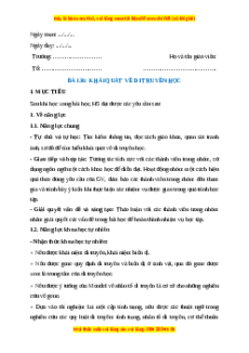 Giáo án Bài 36 KHTN 9 Kết nối tri thức (2024): Khái quát về di truyền học