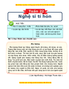 Bài tập cuối tuần Tiếng việt lớp 3 Tuần 22 Chân trời sáng tạo (có lời giải)