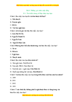 Trắc nghiệm Những góc nhìn cuộc sống Ngữ văn 6 Chân trời sáng tạo