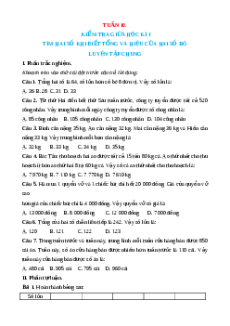 Bài tập cuối tuần Toán 4 Tuần 10 Cánh diều (có lời giải)