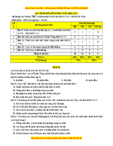 Đề thi cuối kì 2 Lịch sử 11 Chân trời sáng tạo - Đề 2