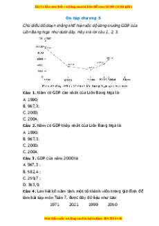 Trắc nghiệm Bài tập cuối chương 5 Toán 7 Chân trời sáng tạo