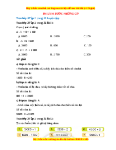 Giải Sgk Toán lớp 3 Bài 12: Em làm được những gì? (Chân trời sáng tạo)