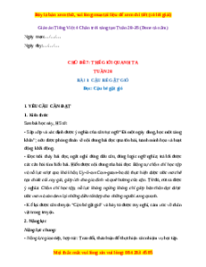 Giáo án Tuần 28 Tiếng Việt lớp 4 Chân trời sáng tạo