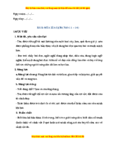 Giáo án Mùa lúa chín Tiếng việt 2 Chân trời sáng tạo