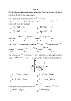 Đề thi giữa kì 2 Toán 12 Kết nối tri thức 2024 (Đề 10)