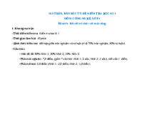 Đề thi cuối kì 1 Công nghệ lớp 4 Kết nối tri thức (Đề 1)