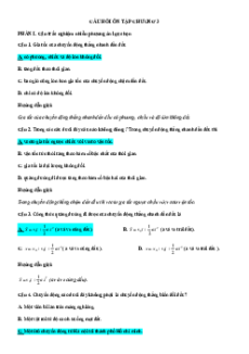 Bài tập ôn tập + Đề kiểm tra Vật Lí 10 Chân trời sáng tạo Chương 3