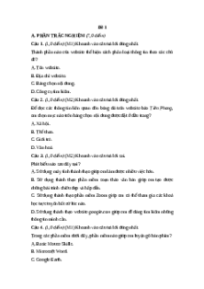 Đề thi giữa kì 1 Tin học lớp 5 Cánh diều (Đề 1)