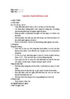 Giáo án Chủ đề 2: Theo đuổi đam mê HĐTN 12 Chân trời sáng tạo