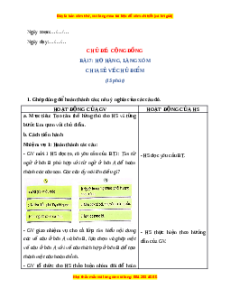 Giáo án Họ hàng, làng xóm Tiếng Việt lớp 4 Cánh diều