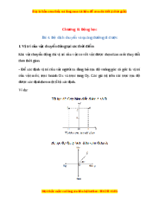 Lý thuyết Vật lý 10 Kết nối tri thức Bài 4: Độ dịch chuyển và quãng đường đi được
