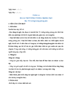 Giáo án Bài 26: Trí tưởng tượng phong phú Tiếng Việt lớp 5 Kết nối tri thức