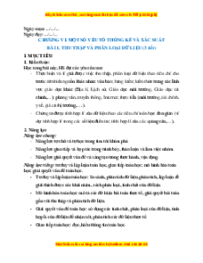 Giáo án Toán 8 Học kì 2 Cánh diều