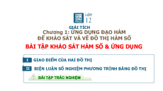 Giáo án Powerpoint Khảo sát sự biến thiên và vẽ đồ thị của hàm số Toán 12 Giải tích