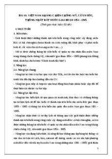 Giáo án Bài 16 Lịch sử 9 Kết nối tri thức (2024): Việt Nam kháng chiến chống Mỹ, cứu nước