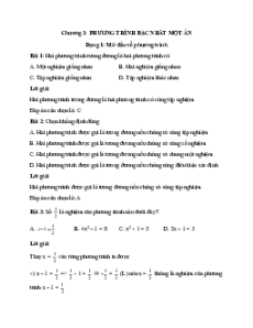 Bài tập trắc nghiệm Toán 8 (Học kì 2) có lời giải
