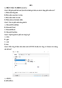 Bộ 3 đề thi giữa kì 2 Tin học 9 Kết nối tri thức có đáp án