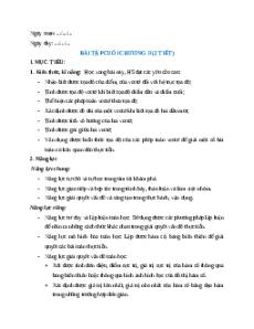 Giáo án Bài tập cuối chương 2 Toán 12 Kết nối tri thức