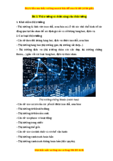 Lý thuyết Kinh tế pháp luật 10 Chân trời sáng tạo Bài 3: Thị trường và chức năng của thị trường