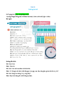 Trắc nghiệm Unit 11: Our greener world Tiếng Anh 6 Global success