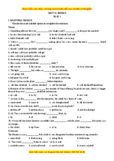 Trắc nghiệm Unit 11: Books Tiếng Anh 12 - Mai Lan Hương