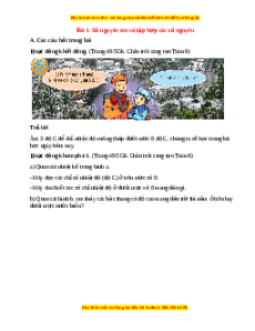 Giải sgk Toán 6 Bài 1: Số nguyên âm và tập hợp số nguyên (Chân trời sáng tạo)