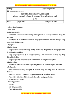 Giáo án Bài 23 Khoa học lớp 4 (Kết nối tri thức): Vai trò của chất dinh dưỡng với cơ thể