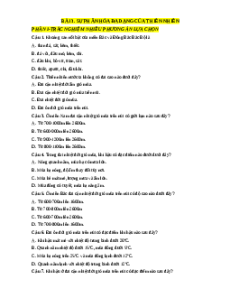 Trắc nghiệm Bài 3: Sự phân hoá đa dạng của thiên nhiên Địa lí 12 Đúng-Sai, Trả lời ngắn sách mới 2025
